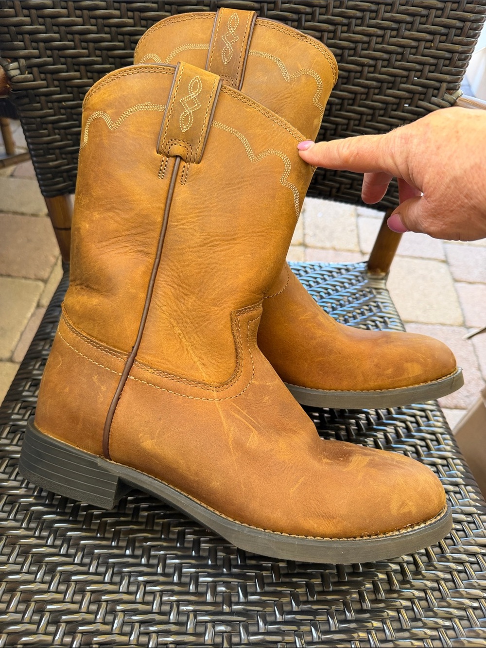 Justin Boots Stampede Roper performance boots